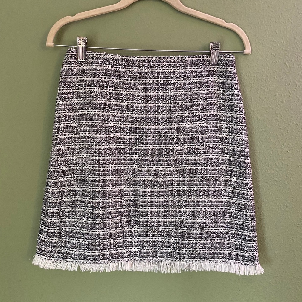 Loft Frayed Pencil Skirt